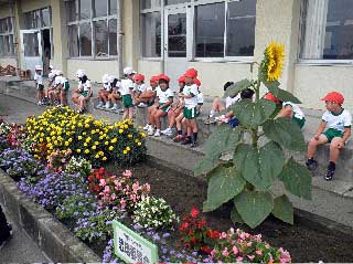 運動会の練習 (宮城県石巻市・門脇中学校校庭 2011年8月) Photo:青池組