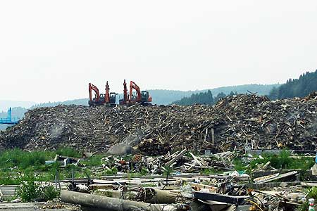 廃棄物仮置き場