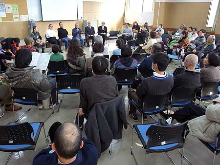 証言集学校篇『3月11日を生きて〜石巻・門脇小・人びと・ことば〜』上映会/映画製作委員会東京事務局（東京都三鷹市・市民協働センター 2012年2月18日)