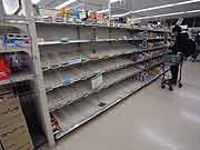 スーパーマーケットでは品不足(埼玉県朝霞市 2011年3月15日)