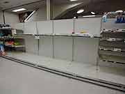 スーパーマーケットでは品不足(埼玉県新座市 2011年3月15日)