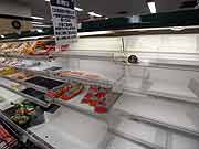 スーパーマーケットでは品不足(埼玉県新座市 2011年3月15日)