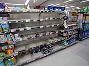スーパーマーケットでは品不足(埼玉県新座市 2011年3月15日)