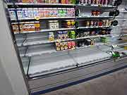 スーパーマーケットでは品不足(埼玉県志木市 2011年3月15日)