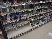 スーパーマーケットでは品不足(埼玉県志木市 2011年3月18日)