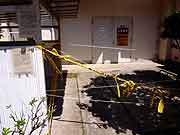 東北地方太平洋沖地震による清新町の液状化現象被害の様子<br />(東京都江戸川区清新町 2011年7月9日)