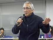 青池憲司監督(東京都世田谷区下北沢・男女共同参画センターらぷらす11F 2011年1月22日)