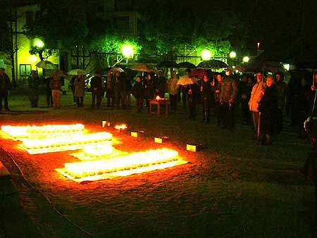 1.17KOBEに灯りを in ながた(神戸市長田区・新長田駅前広場) 2010年1月17日