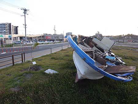 塩釜港の周縁の被災状況(宮城県塩竈市港町