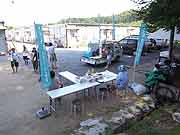 シャンティ国際ボランティア会（SVA）の「いわてを走る移動図書館プロジェクト」の活動(岩手県陸前高田市 2011年7月17日)