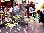 シンサイミライノハナPROJECT2011(神戸市中央区・南京町 2011年1月17日)