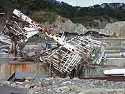 東日本大震災 津波被災地(宮城県東松島市 2011年4月17日)