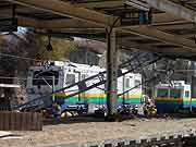 東日本大震災 津波被災地 JR東日本仙石線 野蒜駅(宮城県東松島市 2011年4月17日)