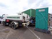 旧北上川沿いの門脇町2・3丁目の様子 (宮城県石巻市・門脇町2・3丁目 2011年7月21日)