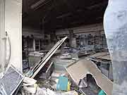 被災した門脇小学校 (宮城県石巻市・門脇小学校 2011年7月22日)