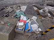 津波と火災に襲われ壊滅した門脇町4・5丁目の様子 (宮城県石巻市・門脇町4・5丁目 2011年7月22日)