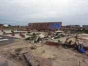 津波と火災に襲われ壊滅した門脇町4・5丁目の様子 (宮城県石巻市・門脇町4・5丁目 2011年7月22日)