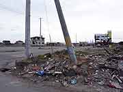 津波と火災に襲われ壊滅した門脇町4・5丁目の様子 (宮城県石巻市・門脇町4・5丁目 2011年7月22日)