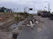 津波と火災に襲われ壊滅した南浜町の様子 (宮城県石巻市・南浜町 2011年7月22日)