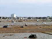 東日本大震災 津波被災地(宮城県名取市 2011年3月22日)