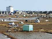 東日本大震災 津波被災地(宮城県名取市 2011年3月22日)
