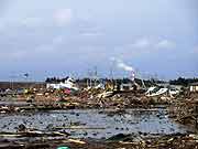 東日本大震災 津波被災地(宮城県名取市 2011年3月22日)