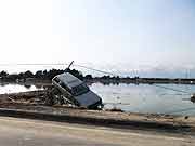 東日本大震災 津波被災地(宮城県名取市 2011年3月22日)