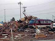 東日本大震災 津波被災地(宮城県名取市 2011年4月13日)