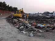 東日本大震災 津波被災地(宮城県名取市 2011年4月13日)