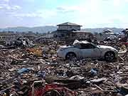 東日本大震災 津波被災地(宮城県亘理町 2011年4月14日)