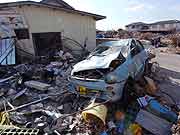 東日本大震災 津波被災地(宮城県亘理町 2011年4月14日)