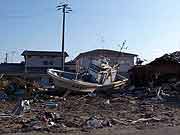 東日本大震災 津波被災地(宮城県亘理町 2011年4月12日)