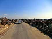 東日本大震災 津波被災地(宮城県亘理町 2011年4月12日)