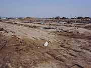 津波で被災した農地の様子(宮城県亘理町・吉田浜 2011年4月13日)