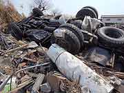 東日本大震災 津波被災地(宮城県亘理町 2011年4月14日)