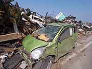 東日本大震災 津波被災地(宮城県亘理町 2011年4月14日)