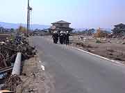 東日本大震災 津波被災地(宮城県亘理町 2011年4月14日)