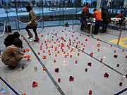 平成22年度防災とボランティアのつどい キャンドルセレモニー<br />(東京都江東区・東京臨海広域防災公園 有明の丘基幹的広域防災拠点施設 オペレーションルーム 2011年1月23日)