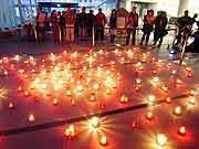 平成22年度防災とボランティアのつどい キャンドルセレモニー<br />(東京都江東区・東京臨海広域防災公園 有明の丘基幹的広域防災拠点施設 オペレーションルーム 2011年1月23日)