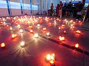 平成22年度防災とボランティアのつどい キャンドルセレモニー<br />(東京都江東区・東京臨海広域防災公園 有明の丘基幹的広域防災拠点施設 オペレーションルーム 2011年1月23日)