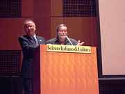 放射能という 津波 出版記念/ピオ・デミーリア著、桜井勝廷 (南相馬市長)、Presentazione del libro 